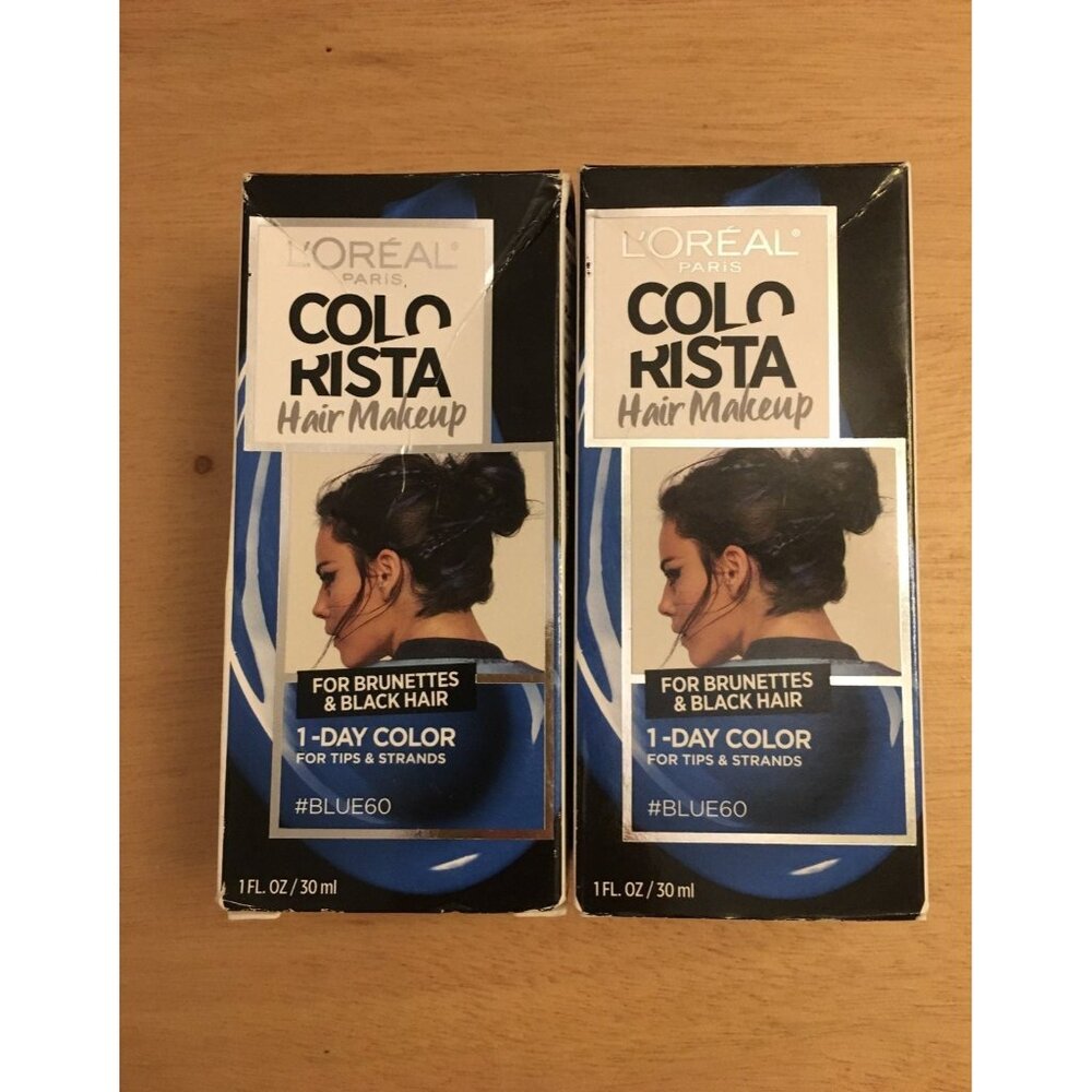 New 2 L'Oreal Colorista Hair Makeup Blue Color